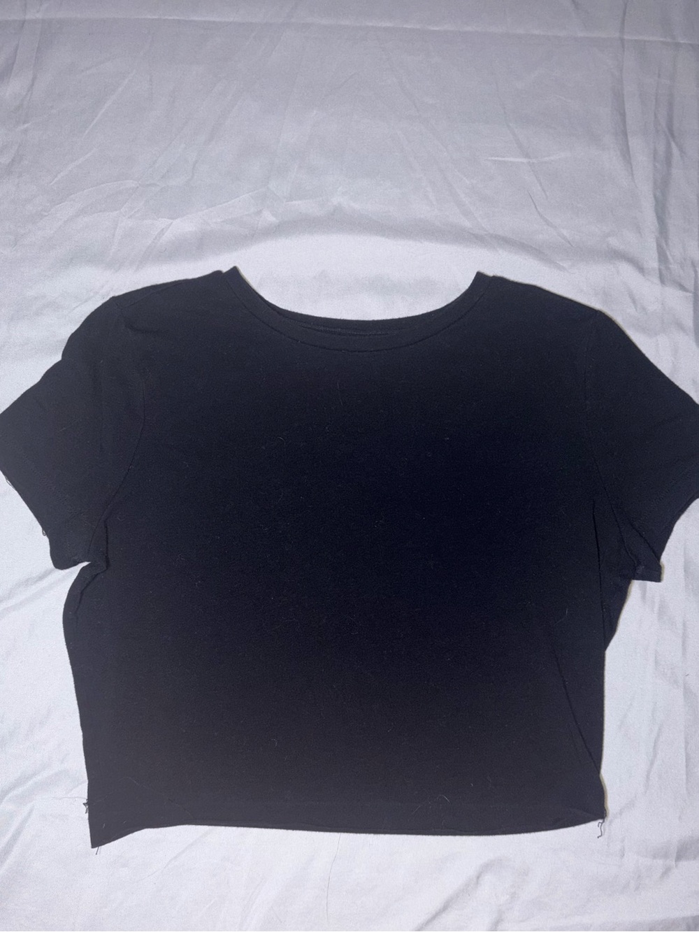 Wild Fable Black Crop Tee - Short Sleeve Crewneck